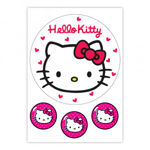 Вафельная картинка на торт Hello Kitty