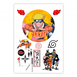 Вафельна картинка на торт Символи Naruto