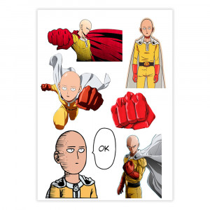 Вафельна картинка One-Punch Man