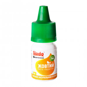 Краситель натуральный гелевый водорастворимый Slado Желтый 10г