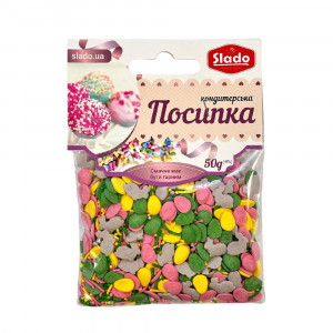 Посыпка фигурная микс Пасхальное чудо Slado 50 г