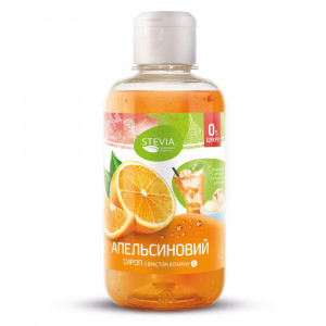 Сироп без цукру Stevia Апельсин, 250мл