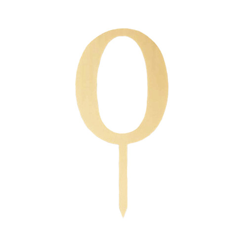 Пластиковий топер-цифра 0