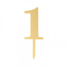 Пластиковий топер-цифра 1