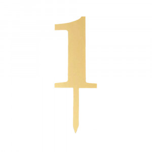 Пластиковий топер-цифра 1