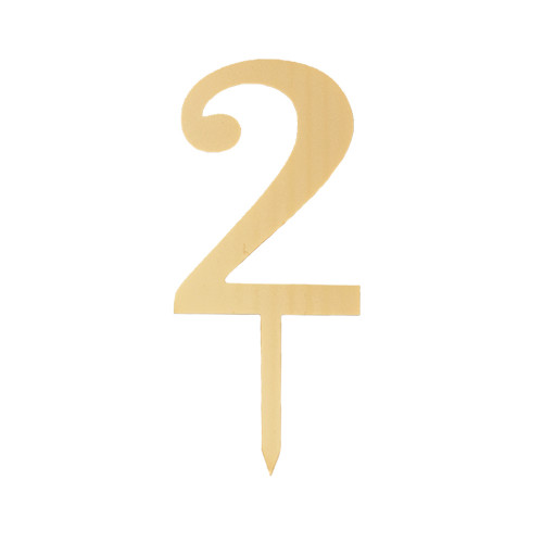 Пластиковий топер-цифра 2