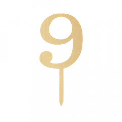 Пластиковий топер-цифра 9