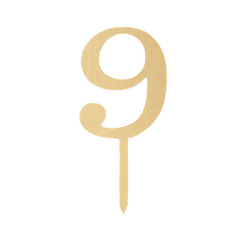 Пластиковий топер-цифра 9