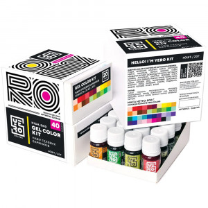 Набор гелевых красителей YERO Colors 40 цветов по 20г