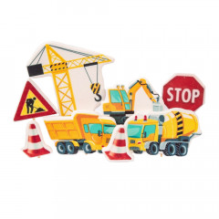 Набір цукрових топерів Будівельні машини