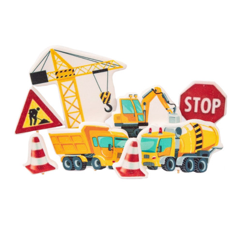 Набір цукрових топерів Будівельні машини