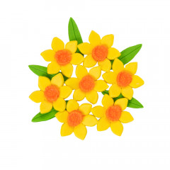 Набір цукрового декору Квіти нарцис Жовтий