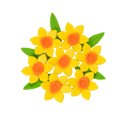 Набір цукрового декору Квіти нарцис Жовтий