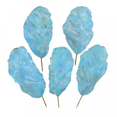 Набір Рисові вітрила блакитні з золотом