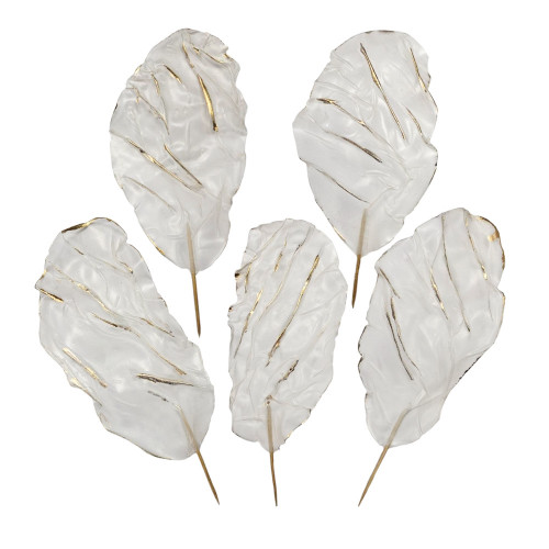 Набір Рисові вітрила прозорі з золотом