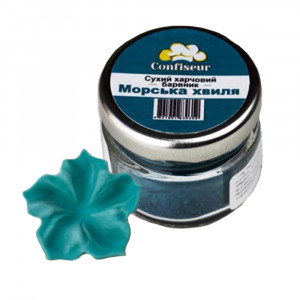 Сухий порошковий барвник жиророзчинний Морська хвиля Confiseur 4 г Сухий порошковий барвник жиророзчинний Морська хвиля Confiseur 4 г