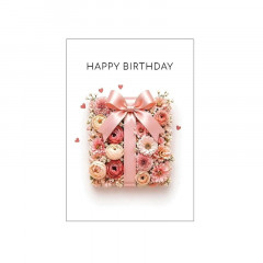 Открытка Happy birthday подарок