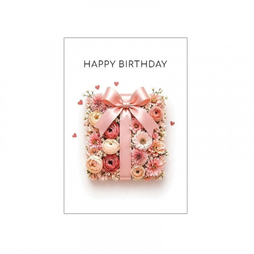 Открытка Happy birthday подарок