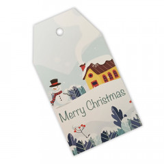 Бирки для подарков Merry Christmas Зимний пейзаж 5шт