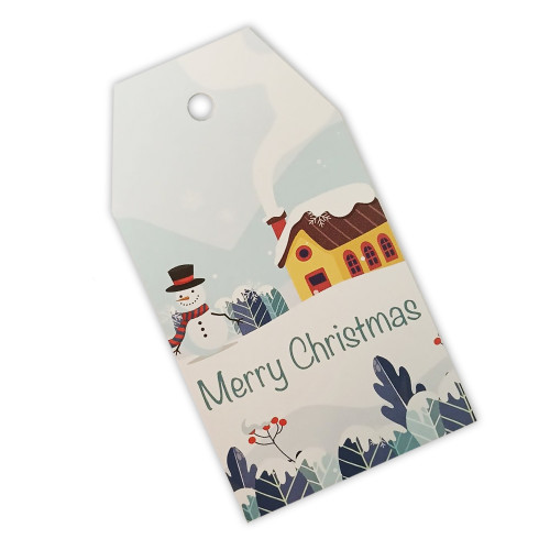 Бирки для подарков Merry Christmas Зимний пейзаж 5шт