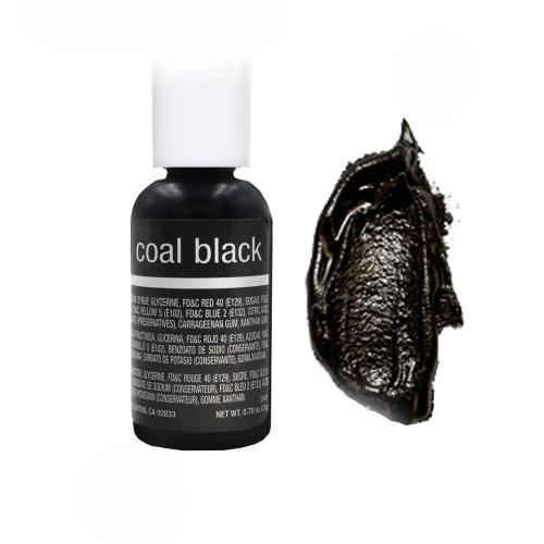 Барвник гелевий Chefmaster Coal Black, 20 г