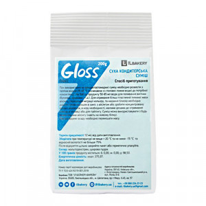 Суха кондитерська суміш Gloss ilbakery, 200г