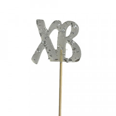 Леденец из изомальта ХВ с сусальным серебром