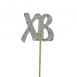 Льодяник з ізомальту ХВ з сусальним сріблом