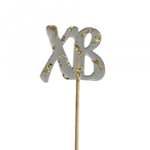 Льодяник з ізомальту ХВ з сусальним золотом