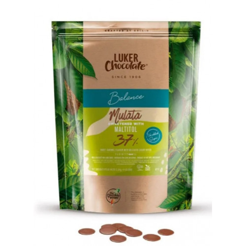 Шоколад молочный без сахара Mulata 37% Luker Chocolate 2,5 кг