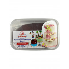 Мастика Сахарная вуаль Коричневая Ovalette 0.5 кг
