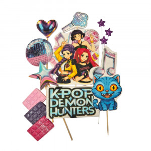 Набор сахарных украшений K-Pop Demon Hunters