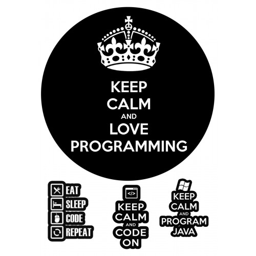 Вафельна картинка Keep Calm and Love Programming