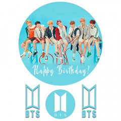 Вафельна картинка BTS Happy Birthday!