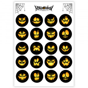 Вафельная картинка Эмодзи Halloween