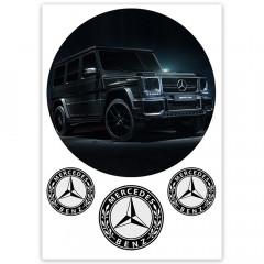 Вафельна картинка Mercedes G