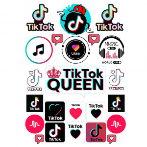 Вафельная картинка Tik Tok Queen