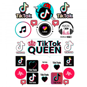 Вафельна картинка Tik Tok Queen