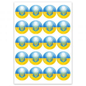 Вафельна картинка на капкейки кульки UA