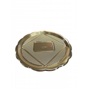 Поднос круглый золотой Medoro d 22 см