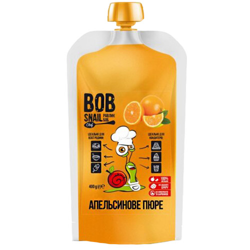 Натуральное Апельсиновое пюре ТМ BOB SNAIL 400г