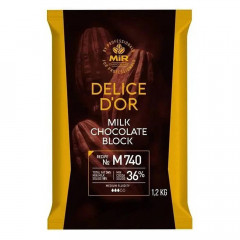 Шоколад молочный Mir Chocolate 36% плитка 1.2кг