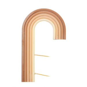 Шоколадна фігурка Веселка бежева бокова