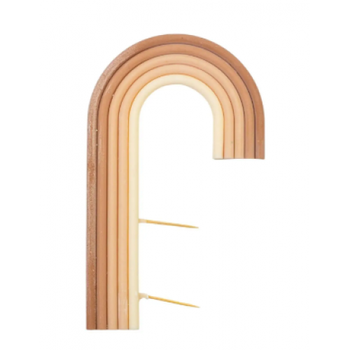 Шоколадна фігурка Веселка бежева бокова