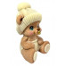 Шоколадная фигурка Мишка младенец бежевый в белой шапке