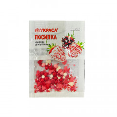 Кондитерская посыпка Дуэт сердец с шариками 7 г Украса