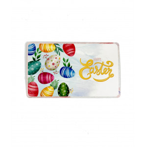 Открытка Easter с пасхальными яйцами 8х14 см
