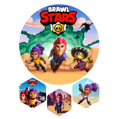 Вафельна картинка Вибух у Brawl Stars