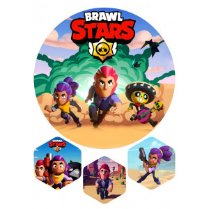 Вафельная картинка Взрыв в Brawl Stars