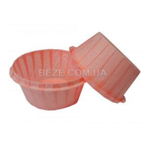 Форми паперові для кексів з бортиком світло-рожеві, 55*35 мм